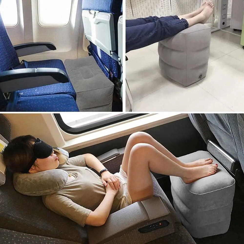Bantal Angin Senderan Kaki Footrest Pillow Kereta Mobil Rumah YMQY