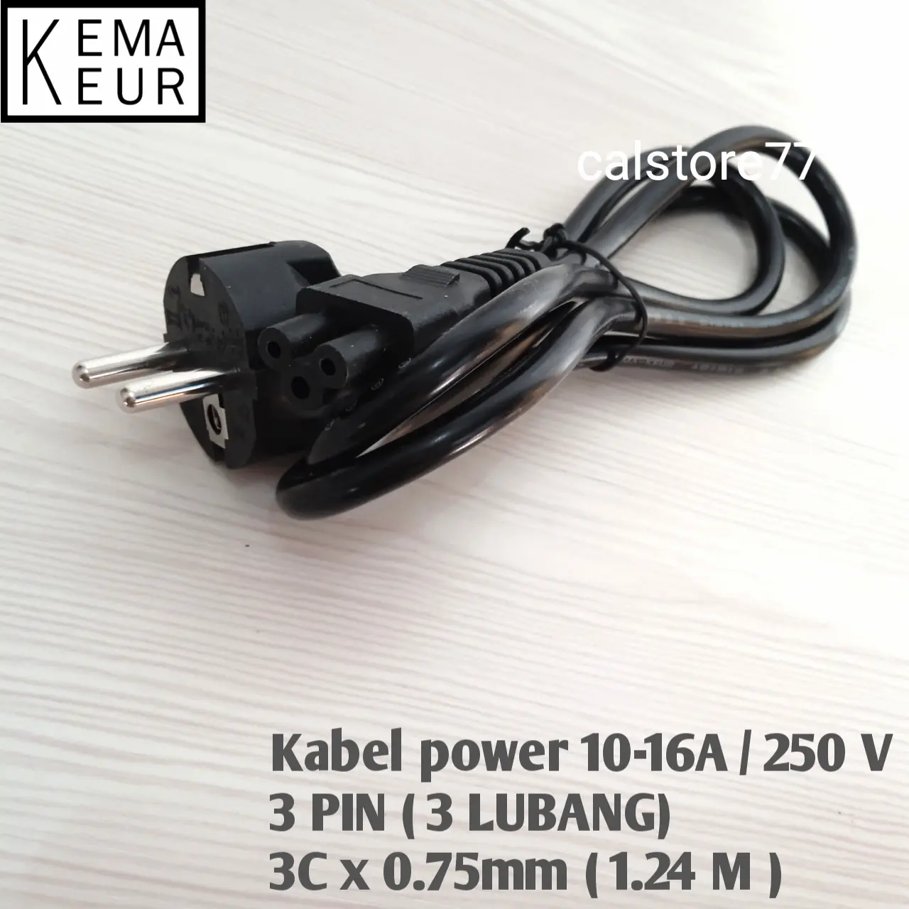 Kabel Power charger Laptop ORIGINAL