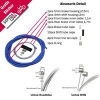 Gambar Set Brake Cable dan Shiter Housing Jagwire CEX Tali Rem Sepeda - Merah dari Sepedalova Kota Serang 2 Tokopedia