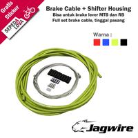 Gambar Set Brake Cable dan Shiter Housing Jagwire CEX Tali Rem Sepeda - Merah dari Sepedalova Kota Serang 5 Tokopedia