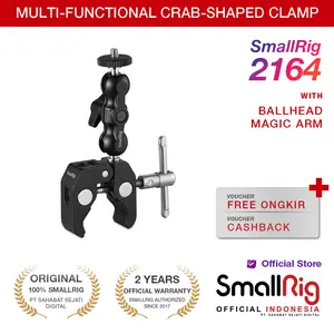 SmallRig Universal Multi-functional Ballhead Clamp Load up to 1kg 2164