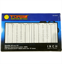 Gambar TORA O Ring Set - Ring Karet - Universal Series 407 PCS Inch TAIWAN dari Tora Official Shop Kab. Bandung 2 Tokopedia