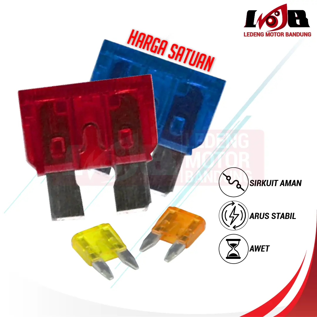 Sikring Sekring Fuse Tancap Colok 5a 10a 15a 20a Besar Kecil