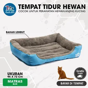 Tempat Tidur Kasur Anjing Kucing Hewan Besar 95x72 Cm