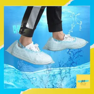 100pcs SARUNG SEPATU PLASTIK / JAS HUJAN SEPATU / COVER SHOES ANTI AIR