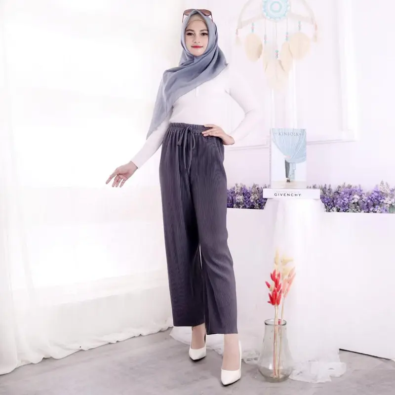 celana kulot lidi tali pinggang 0