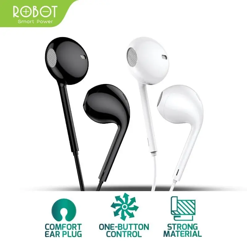 HEADSET ROBOT RE10 COMFORTABLE WIRED ANDROID IPHONE