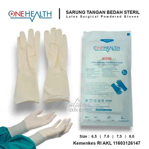 Sarung Tangan Steril isi Sepasang / Bedah / Surgical Gloves