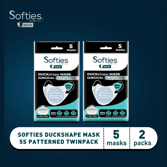 Gambar Softies Duckshape Mask Surgical 5s Twinpack - Polos dari Softex Indonesia Kota Surabaya 4 Tokopedia