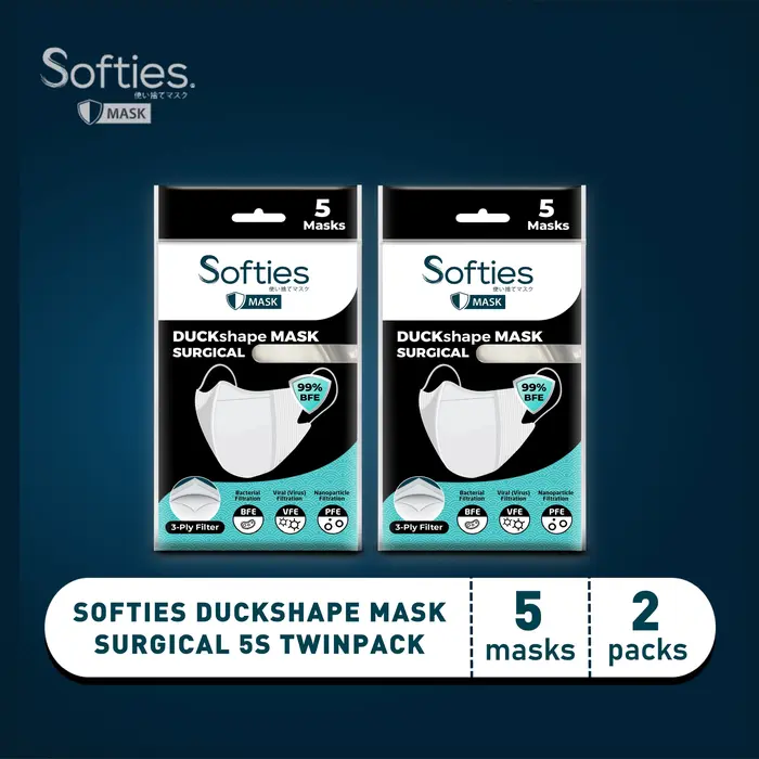 Gambar Softies Duckshape Mask Surgical 5s Twinpack - Polos dari Softex Indonesia Kota Surabaya 3 Tokopedia