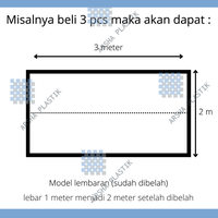 Gambar Plastik Cor Bening Buram PE Murah Lebar 1m - Terpal Plastik Bening dari Arsha Plastik Kab. Tabanan 5 Tokopedia