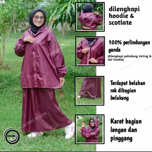 jas hujan rok wanita