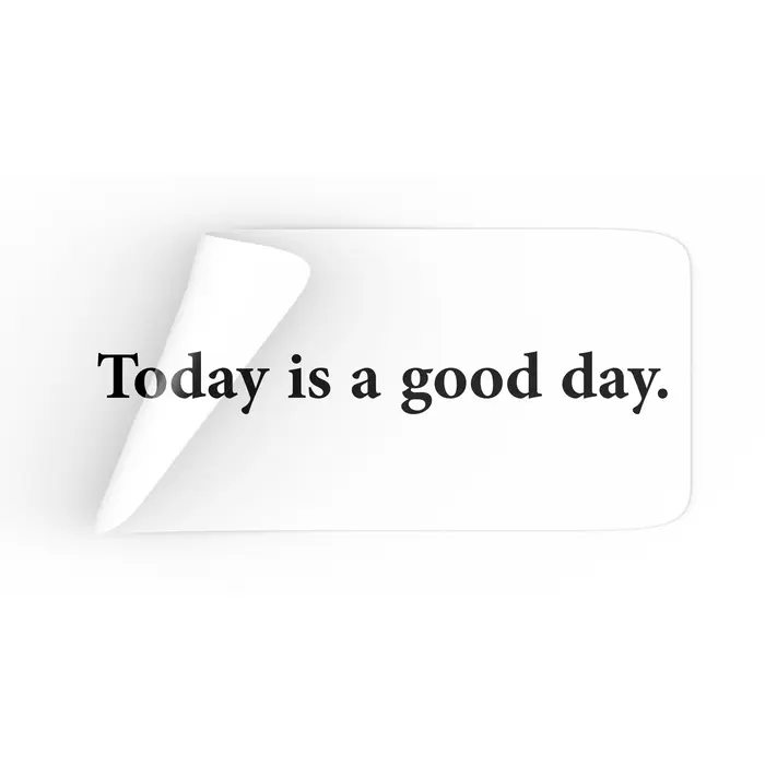 Gambar Sign Today Is A Good Day Sticker Cermin Hitam Putih - INPI HOUSE - Hitam, 52x6 cm dari INPI HOUSE Official Kota Bandung 5 Tokopedia