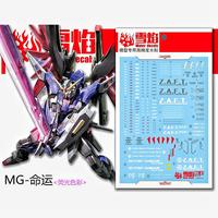 Gambar MG DESTINY GUNDAM WATER DECAL FLAMING SNOW DECAL dari Tokyo Beat Kota Administrasi Jakarta Pusat 1 Tokopedia