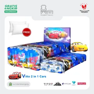 Kasur Anak Springbed Sorong Ocean Vitto 2 in 1 Cars Matras Ocean Vitto