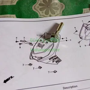 baut dudukan plat nomor depan Beat karbu