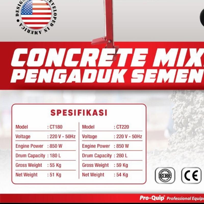Mesin Molen Proquip 180 Liter Molen Listik 180L 1