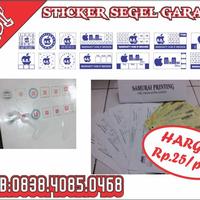 Gambar Stiker segel Garansi 1warna dg cutting (bahan pecah telur) dari Samurai Printing Spesialis Stiker Segel Garansi Bahan Pecah Telur Kab. Tegal 2 Tokopedia