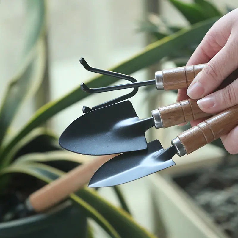 PROMO TERBAIK Alat set 3 in 1 mini berkebun tebal sekop garpu cangkul 2