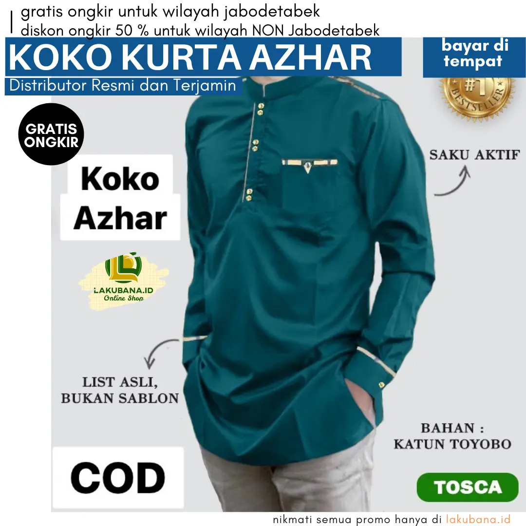 KOKO AZHAR - KOKO KURTA AZHAR FASHION MUSLIM PAKAIAN MUSLIM PRIA