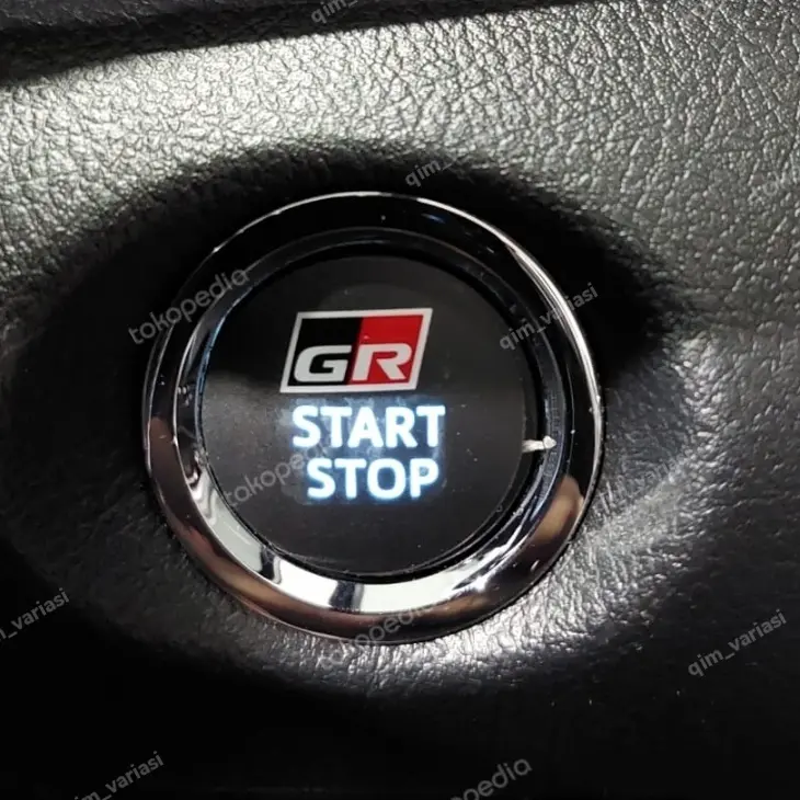 Emblem Stiker Sticker Tombol Engine Start Stop GR Sport Fortuner