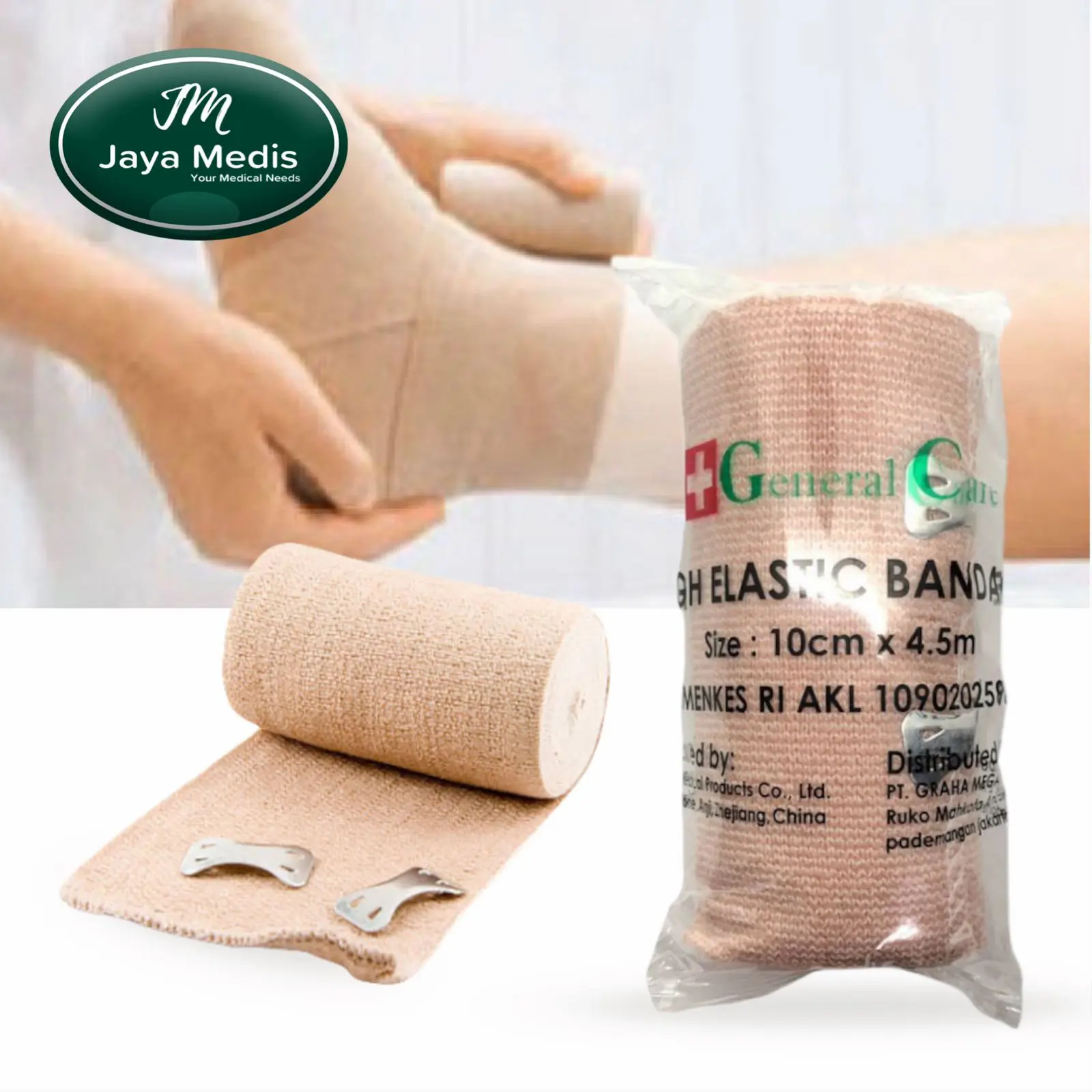 Perban Elastis General Care 4 INCH ( 10cm × 4.5cm )