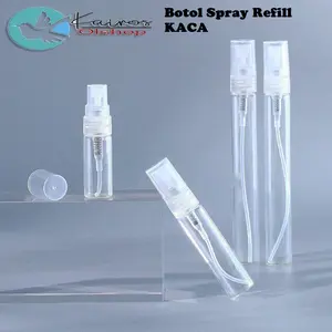 5 ML BOTOL SPRAY PARFUM REFILL BOTOL KACA TRANSPARAN