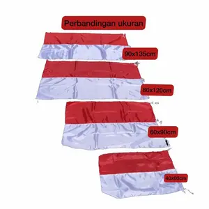 Bendera Merah Putih Kain Satin /Bendera Merah Putih (ecer)