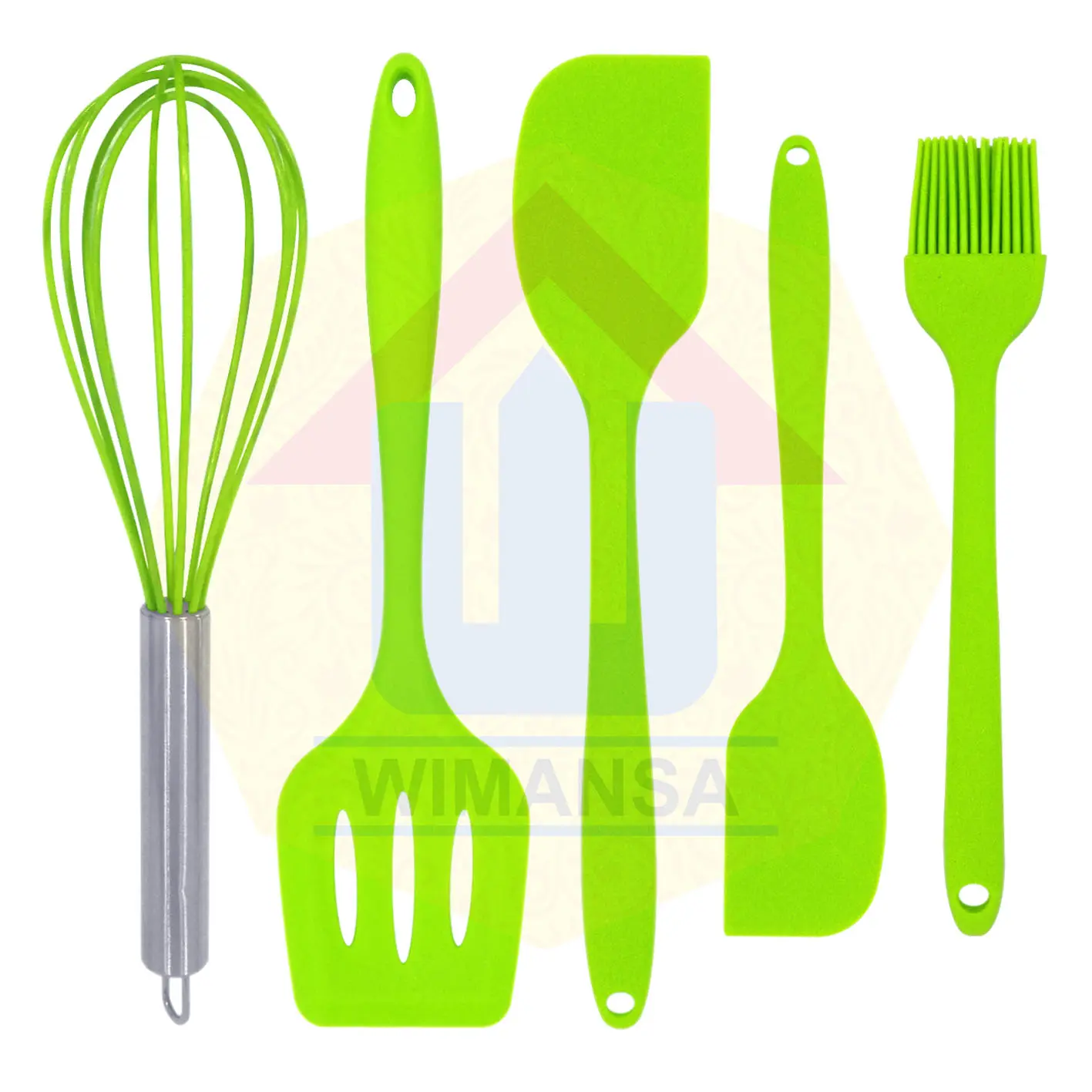 SPATULA SILICON SET 5 PCS - 5 PIECE BAKING PROPS