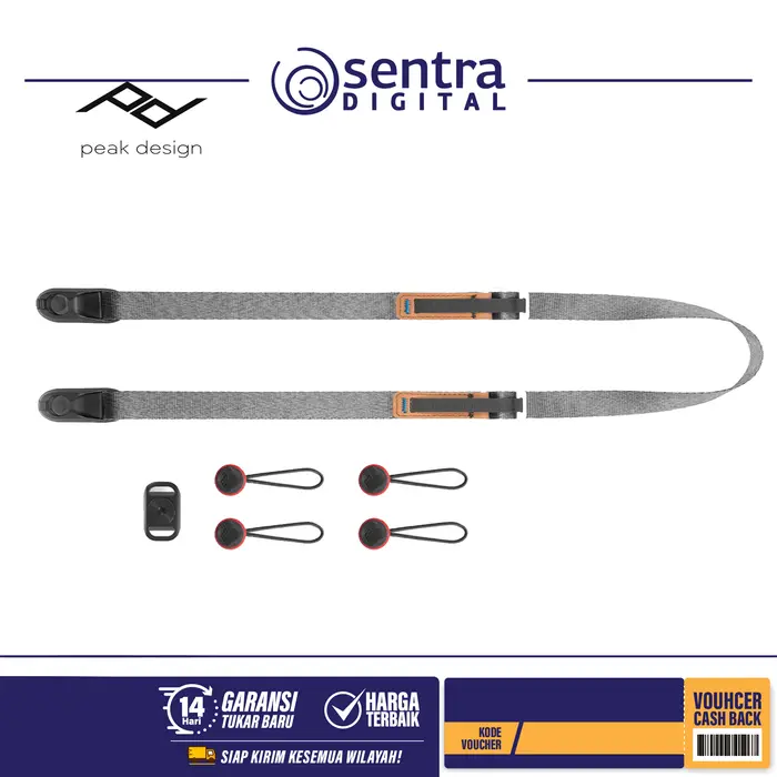 Gambar Peak Design Leash Ultralight Camera Strap Ash (L-AS-3) - Strap Midnight dari Sentra Digital Kota Surabaya 4 Tokopedia
