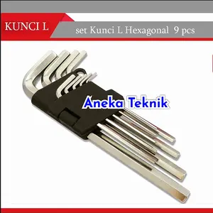 Kunci L SET / HEX Key Wrench Ballpoint 1 SET = 9 pcs Serbaguna