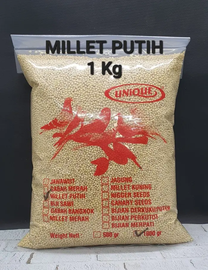 UNIQUE UNIK MILLET PUTIH BERSIH 1 KG MILET PUTIH WHITE MILLET
