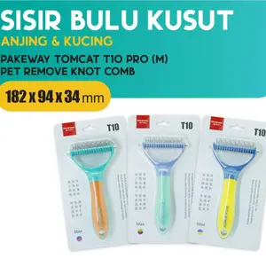 Tomcat T10 Pet Remove Knot Comb Size M / Sisir Bulu Kusut Hewan