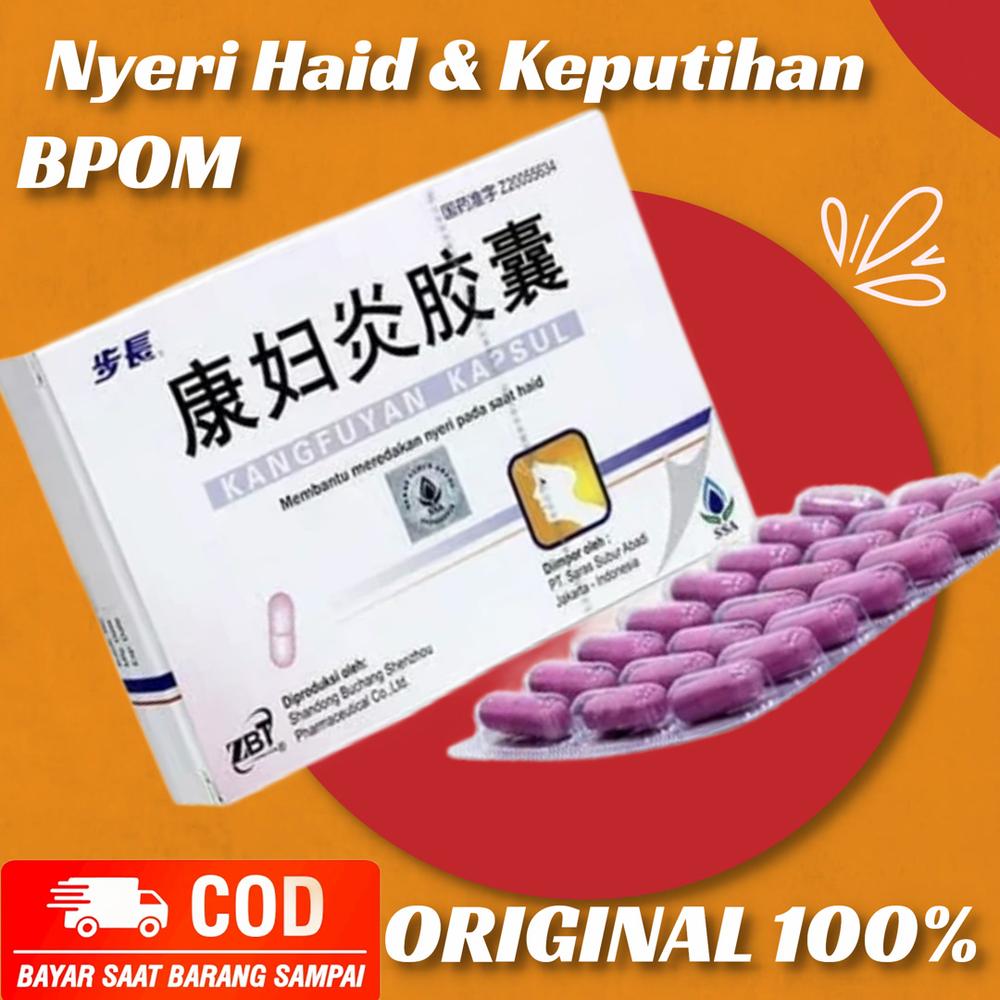 Buchang Kangfuyan Kapsul - Pereda Nyeri Haid Mengobati Keputihan