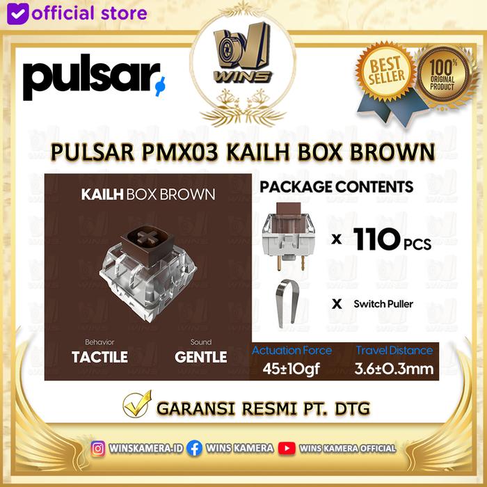 Gambar PULSAR KAILH BOX BROWN Tactile Mechanical Switch dari WINS OFFICIAL STORE Kota Administrasi Jakarta Utara Tokopedia