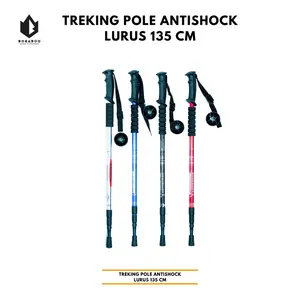 Trekking Pole Antishock 135cm lurus - Tongkat Hiking - Tongkat Pendaki