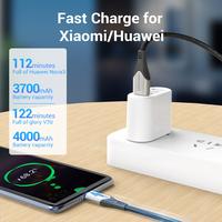 Gambar Vention Kabel Data Charger Type C Micro Usb Fast Charge Nylon Braided dari Vention Authorized Store Kota Administrasi Jakarta Barat 3 Tokopedia