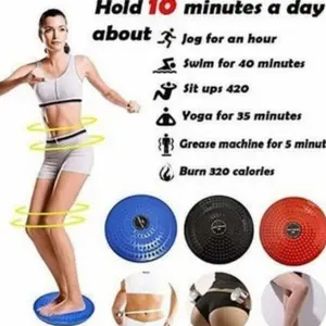 Piring senam pinggang pinggul body yoga gym waist twisting trimmer