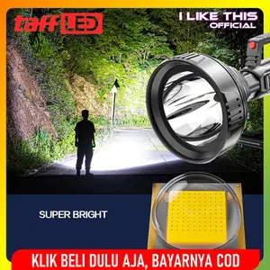 Pocketman Senter Super Terang Camping LED Waterproof USB Rechargeable