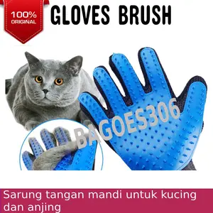 Grooming Glove Sarung Tangan Sikat Sisir Mandi Hewan Kucing dan Anjing