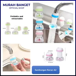 Sambungan Kran Air Flexible Sambungan Keran Air cuci piring Filter 360