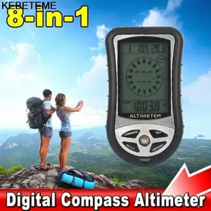 alat ukur ketinggian digital altimeter 8in1/kompas digital/hiking tool