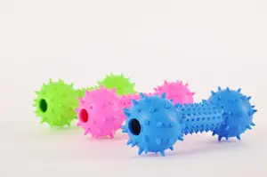 Squeaky Dog Toys - Barbel Colorful - Mainan Gigit Anjing
