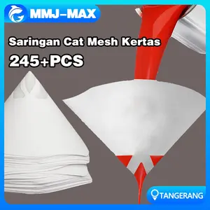 245+pcs Saringan Cat Mesh Kertas/Paint Filter Funnel/Cat Filter Corong