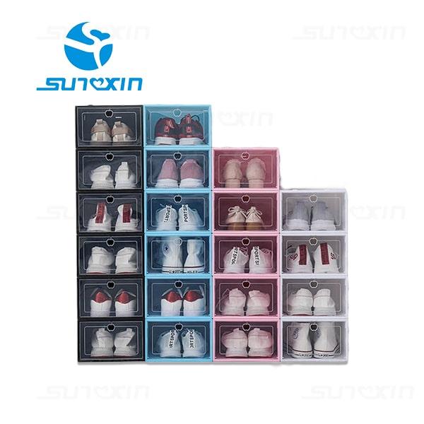 1 SET/ 3PCS KOTAK SEPATU/SANDAL TRANSPARAN/SHOES BOX/RAK SEPATU 1