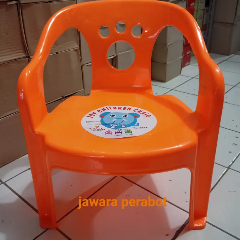 kursi anak sender plastik joy warna pastel ori 1