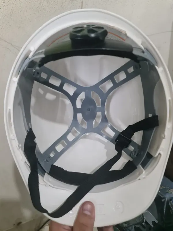 HELM SAFETY V-GARD - PROYEK - Plastic base + Fstrc - SNI Scfdo - Murah 1