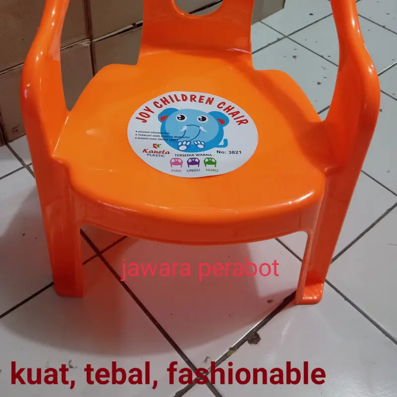kursi anak sender plastik joy warna pastel ori 2