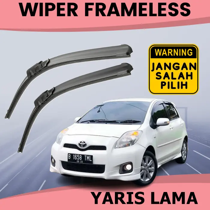 Wiper Old Yaris Lama Bakpao Wifer Model Pisang Karet Kaca Depan Mobil