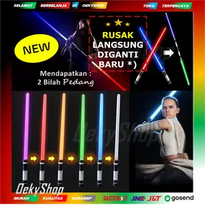 Mainan Pedang Star Wars Saber Double Bladed Light